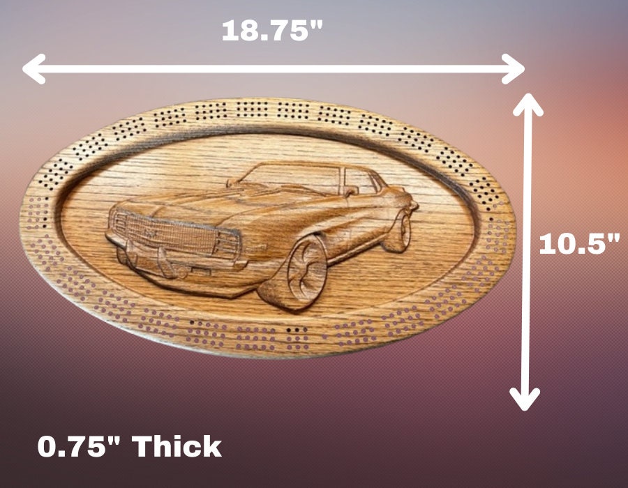 Custom Camaro Hot Rod Cribbage Board