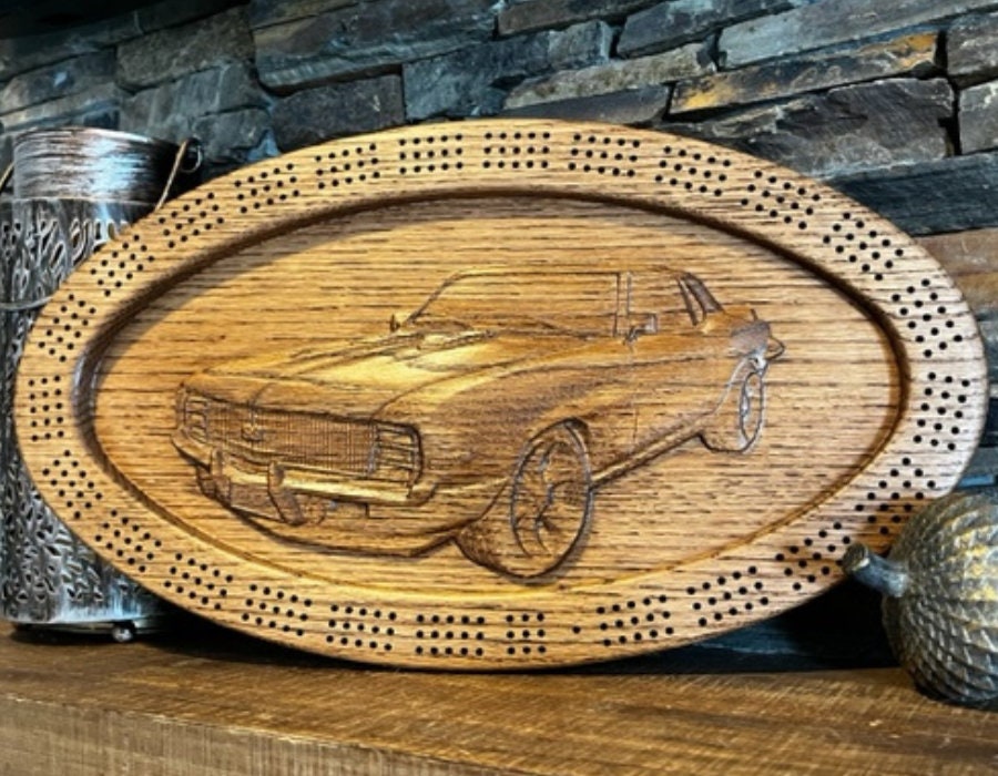 Custom Camaro Hot Rod Cribbage Board